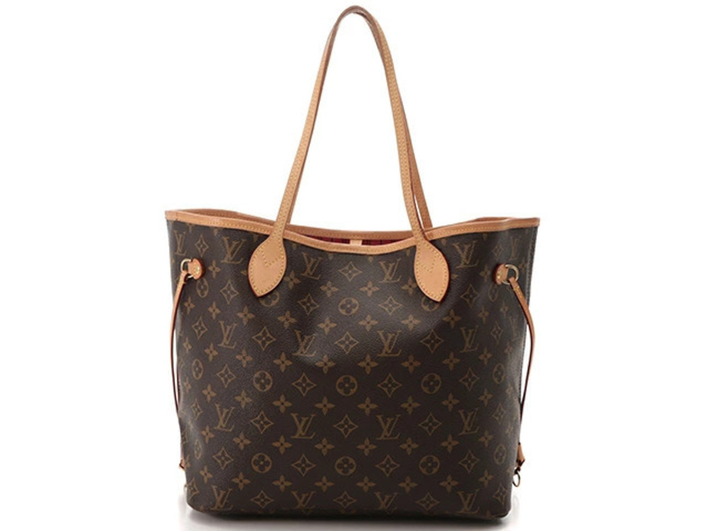 LOUIS VUITTON Neverfull Tote Bag Monogram Pivoine